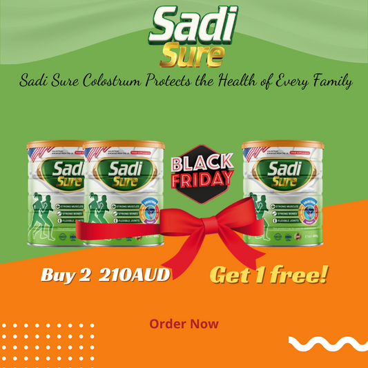 Buy 2 Get 1 Free Cans SADI SURE -Strong Joint and Bone with Milk  ( 3 boxes )