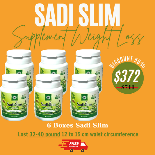 6 bottles Sadi Slim- Top Weight Loss Supplements Diet Pills ( Get 3 Free to Jan 5 )